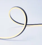 Cinta de neón negra de tres colores de silicona con emisión lateral