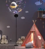 Lámpara de pie LED con proyección