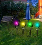 Lámparas de paisaje RGB solares